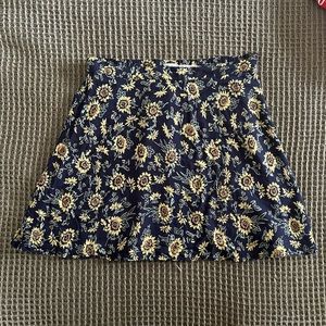 Urban Outfitters Sunflower Mini Skirt